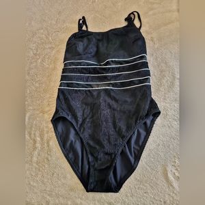 Christina Swimming Suit. Size 16. Color Black.